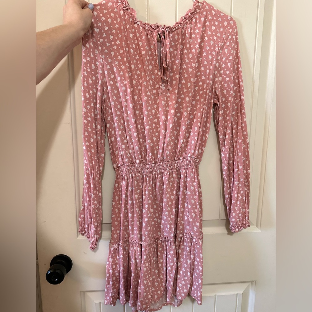 Pink floral Dress